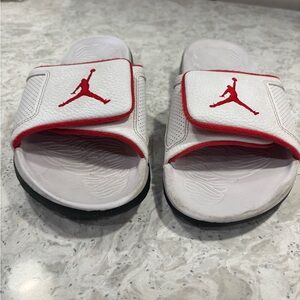 Jordan Hydro III Retro Men's Slides White/University Red/Black 854556-103 sz10